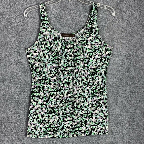 The Limited Tank Top Women Small Stretchy Slinky Multicolor Floral - Picture 1 of 5